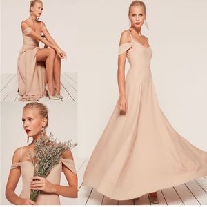 Reformation Poppy Dress in Champagne